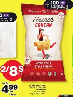 Marches Tradition FRENCH CANCAN POPCORN offer