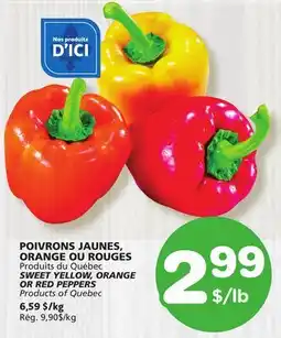 Marches Tradition SWEET YELLOW, ORANGE OR RED PEPPERS offer