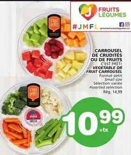 Marches Tradition C'EST PRÊT! VEGETABLE OR FRUIT CARROUSEL offer