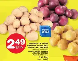 Marches Tradition SMALL WHITE, YELLOW OR RED POTATOES offer