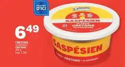 Marches Tradition GASPÉSIEN CRETONS offer