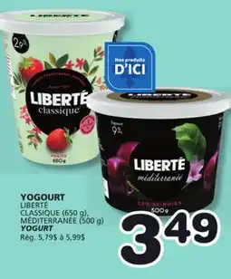 Marches Tradition YOGOURT LIBERTÉ offer