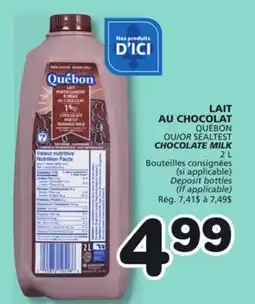 Marches Tradition QUÉBON OR SEALTEST CHOCOLATE MILK offer