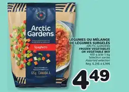 Marches Tradition ARCTIC GARDENS FROZEN VEGETABLES OR VEGETABLE MIX offer