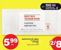 Marches Tradition VALEUR PLUS NAPKINS offer