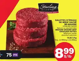 Marches Tradition STERLING SILVER MEDIUM GROUND BEEF SHOULDER PATTIES offer