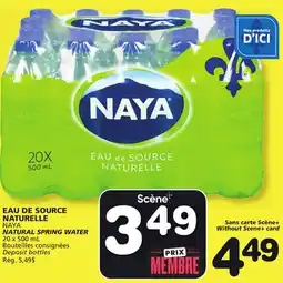 Marches Tradition NAYA NATURAL SPRING WATER offer
