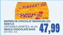 Wholesale Club BARRES DE CHOCOLAT INDIVIDUELLES, 48 UN offer