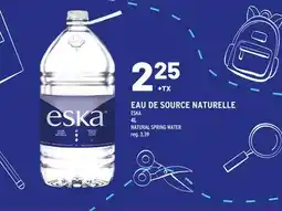 Metro EAU DE SOURCE NATURELLE | NATURAL SPRING WATER offer