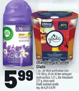 Metro CHANDELLE PARFUMÉE GLADE | GLADE SCENTED CANDLE offer