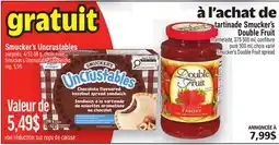 Metro TARTINADE SMUCKER'S DOUBLE FRUIT | SMUCKER'S DOUBLE FRUIT SPREAD offer