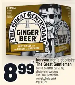 Metro BOISSON NON ALCOOLISÉE THE GREAT GENTLEMAN | THE GREAT GENTLEMAN NON-ALCOHOLIC DRINK offer