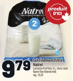 Metro LAIT FINEMENT FILTRÉ NATREL | NATREL FINE-FILTERED MILK offer