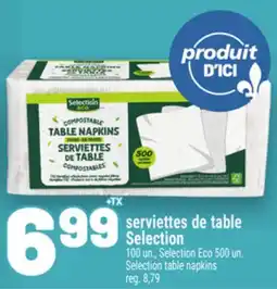 Metro SERVIETTES DE TABLE SELECTION | SELECTION TABLE NAPKINS offer