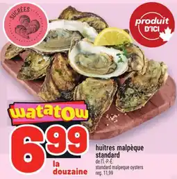 Metro HUÎTRES MALPÈQUE STANDARD | STANDARD MALPEQUE OYSTERS offer