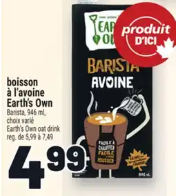 Metro BOISSON À L'AVOINE EARTH'S OWN offer