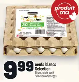 Metro OEUFS BLANCS SELECTION | SELECTION WHITE EGGS offer