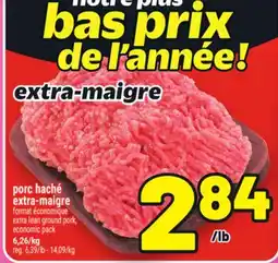 Metro PORC HACHÉ EXTRA-MAIGRE | EXTRA LEAN GROUND PORK, ECONOMIC PACK offer