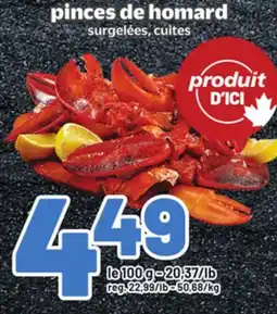 Metro PINCES DE HOMARD offer
