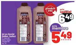 Metro LAIT AU CHOCOLAT QUÉBON, SEALTEST | QUÉBON, SEALTEST CHOCOLATE MILK offer