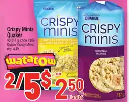 Metro CRISPY MINIS QUAKER | QUAKER CRISPY MINIS offer