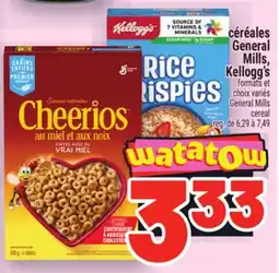 Metro CÉRÉALES GENERAL MILLS, KELLOGG'S | GENERAL MILLS CEREAL offer
