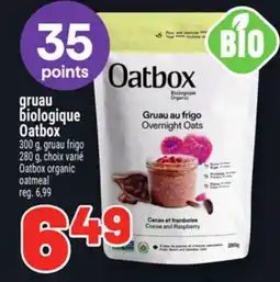 Metro GRUAU BIOLOGIQUE OATBOX | OATBOX ORGANIC OATMEAL offer