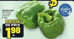 Metro POIVRONS VERTS | GREEN PEPPERS offer