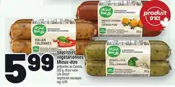 Metro SAUCISSES VÉGÉTARIENNES MIEUX-ÊTRE | LIFE SMART VEGETARIAN SAUSAGES offer