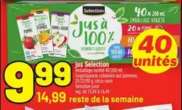 Metro JUS SELECTION | SELECTION JUICE offer