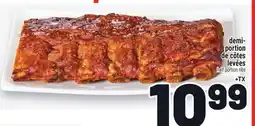 Metro DEMI- PORTION DE CÔTES LEVÉES | HALF PORTION RIBS offer