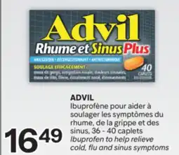 Brunet ADVIL Ibuprofène pour aider à soulager les symptômes du rhume, de la grippe et des sinus offer