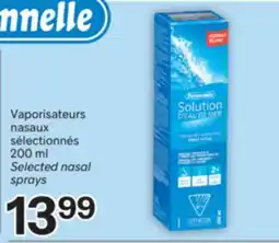 Brunet PERSONNELLE Vaporisateurs nasaux sélectionnés offer
