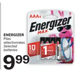 Brunet ENERGIZER Piles sélectionnées offer