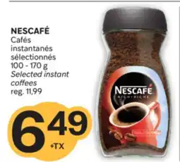 Brunet NESCAFÉ Cafés instantanés sélectionnés offer