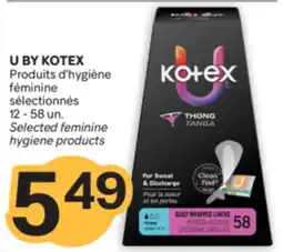 Brunet U BY KOTEX Produits d'hygiène féminine sélectionnés offer