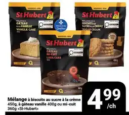 Pasquier Mélange à biscuits au sucre à la crème 450g, à gâteau vanille 400g ou mi-cuit 360g St-Hubert offer