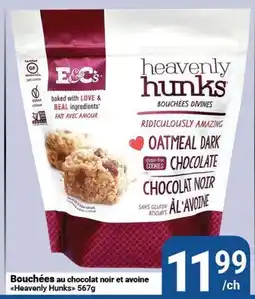 Pasquier Bouchées au chocolat noir et avoine Heavenly Hunks offer