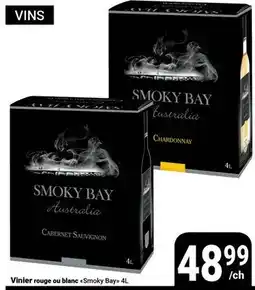 Pasquier Vinier rouge ou blanc Smoky Bay offer