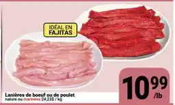 Pasquier Lanières de bœuf ou de poulet offer