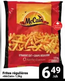 Pasquier Frites régulières McCain offer