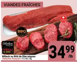 Pasquier Bifteck ou Rôti de filet mignon Sélection Pasquier offer