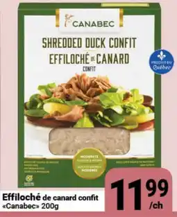 Pasquier Effiloché de canard confit Canabec offer