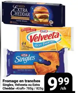 Pasquier Fromage en tranches Singles, Velveeta ou Extra Cheddar offer