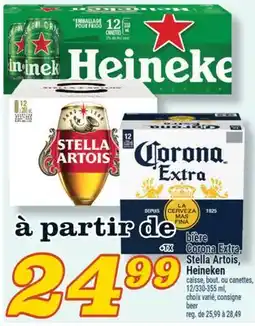 Marché Richelieu BIÈRE CORONA EXTRA, STELLA ARTOIS, HEINEKEN | BEER offer