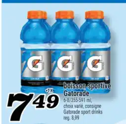 Marché Richelieu BOISSON SPORTIVE GATORADE | GATORADE SPORT DRINKS offer