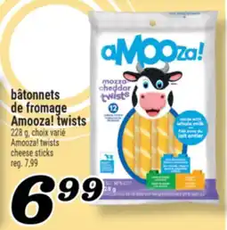Marché Richelieu BÂTONNETS DE FROMAGE AMOOZA! TWISTS | AMOOZA! TWISTS CHEESE STICKS offer