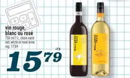 Marché Richelieu VIN ROUGE, BLANC OU ROSÉ | RED, WHITE OR ROSÉ WINE offer