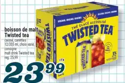 Marché Richelieu BOISSON DE MALT TWISTED TEA | MALT DRINK TWISTED TEA offer