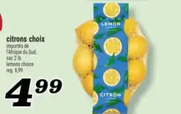 Marché Richelieu citrons choix | lemons choice offer